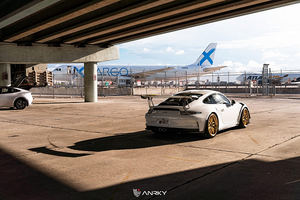 Фото дисков Anrky RS1 Сатиновое золото на Porsche 911 VII