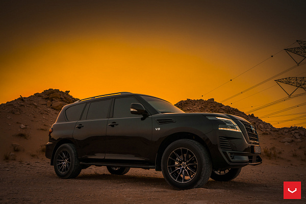 Фото дисков Vossen HF6-1 Глянцевый темный лак на Nissan Patrol VII