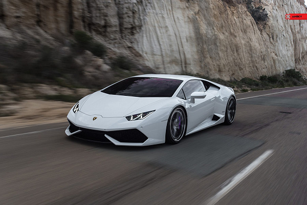 Фото дисков Anrky AN32 Глянцевый темный лак на Lamborghini Huracan