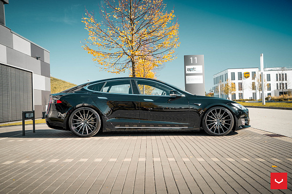Фото дисков Vossen VFS-2 Глянцевый темный лак на Tesla Model S