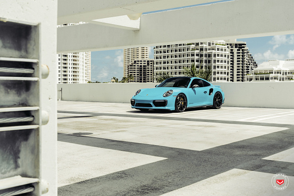 Фото дисков Vossen RS19 Черный глянец на Porsche 911 VIII