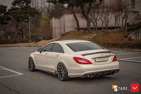 Фото дисков Vossen HF-3 Сатиновый графит на Mercedes-Benz CLS (C218)