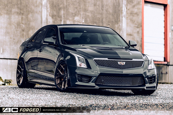 Фото дисков BC Forged HCS21 Глянцевая бронза на Cadillac ATS