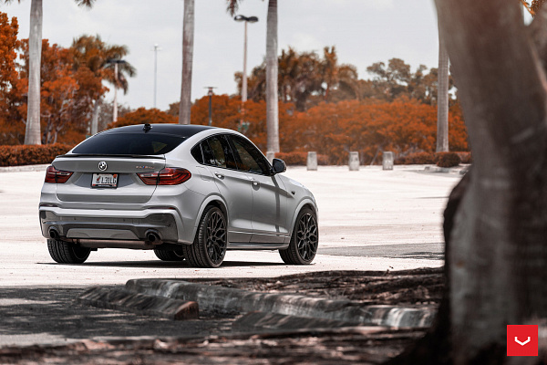 Фото дисков Vossen HF-2 Черный сатин на BMW X4 (F26)