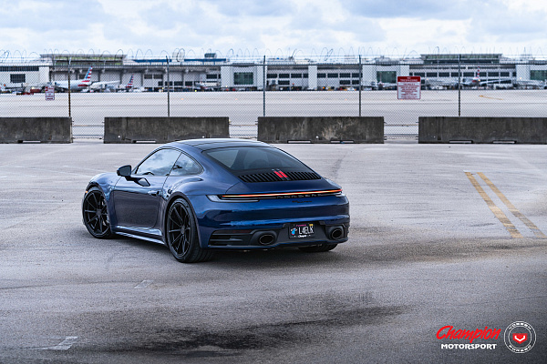 Фото дисков Vossen RS92 Черный сатин на Porsche 911 VIII