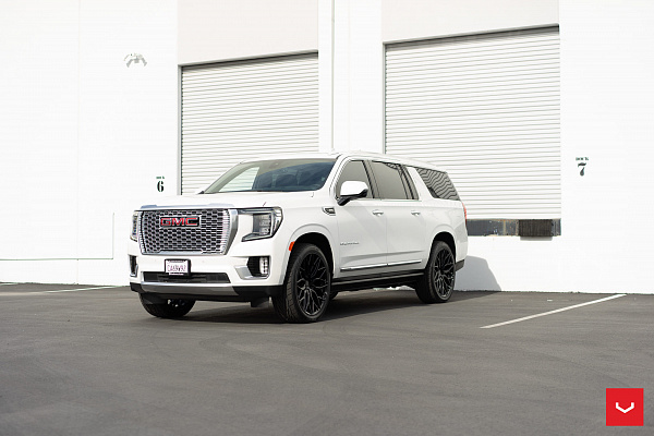Фото дисков Vossen HF6-3 Черный глянец на GMC Yukon V