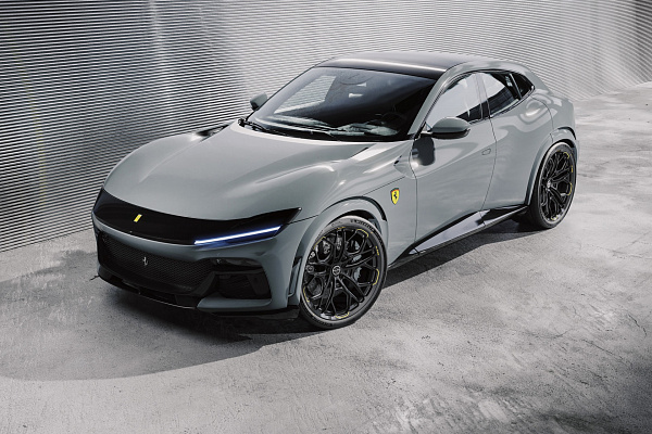 Фото дисков Brixton Forged PF14 R / RS Черный сатин на Ferrari Purosangue