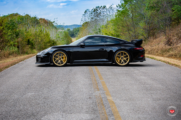 Фото дисков Vossen S21-01 Глянцевое золото на Porsche 911 VII