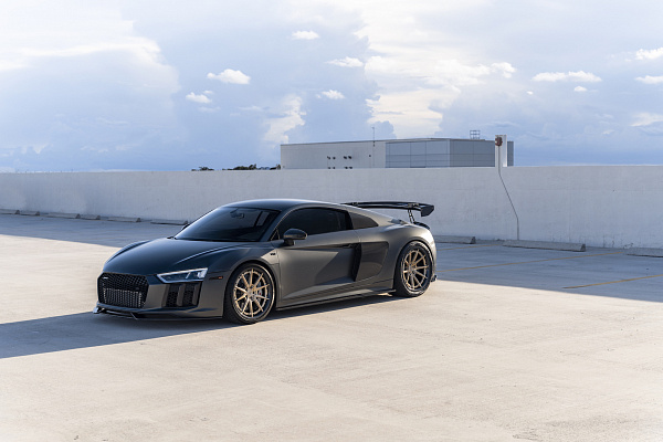 Фото дисков Strasse Wheels SV10 Track Сатиновая шампань на Audi R8 (4S)