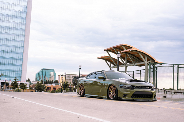 Фото дисков Asanti DUKE Глянцевое темное золото на Dodge Charger VII