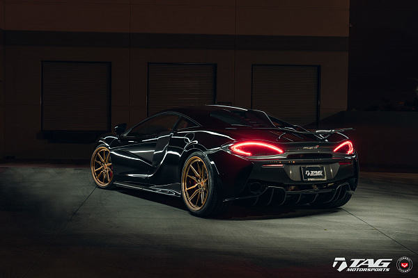 Фото дисков Vossen ML-X3 Глянцевое темное золото на McLaren 570S