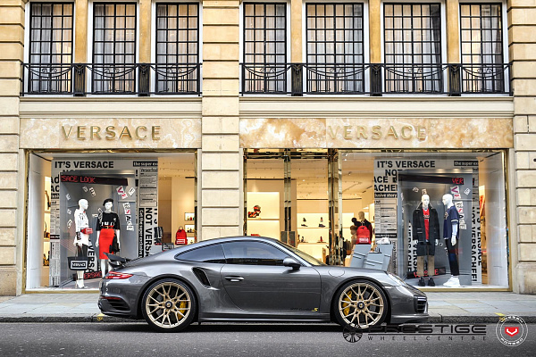 Фото дисков Vossen M-X3 Глянцевая шампань на Porsche 911 VII