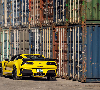 Фото дисков Vossen HF-2 на Chevrolet Corvette C7
