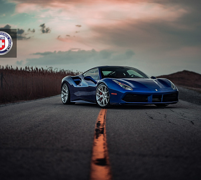 Фото дисков HRE P101 на Ferrari 488