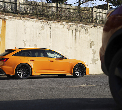 Фото дисков Vossen EVO-4R на Audi A/RS 6 (C8)