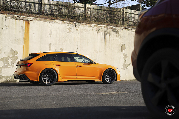 Фото дисков Vossen EVO-4R Глянцевый графит на Audi A/RS 6 (C8)