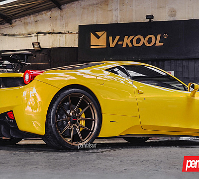 Фото дисков NOVITEC NF10 на Ferrari 458