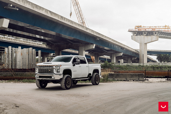 Фото дисков Vossen HFX-1 (8-Lug) Сатиновая бронза на Chevrolet Silverado IV