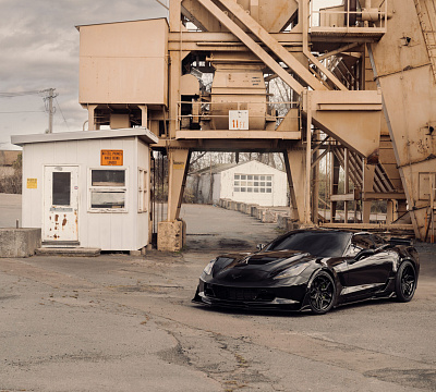 Фото дисков Vossen EVO-4R (3-Piece) на Chevrolet Corvette C7