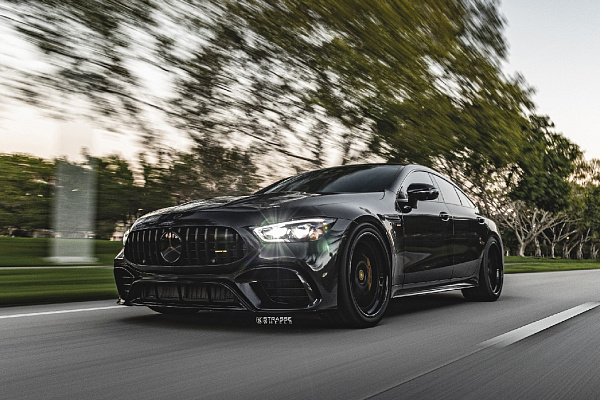 Фото дисков Strasse Wheels SV4 Deep Concave FS Черный сатин на Mercedes-Benz AMG GT I