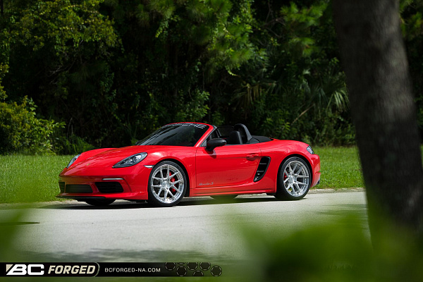 Фото дисков BC Forged HCA381 Глянцевый лак на Porsche Boxster III