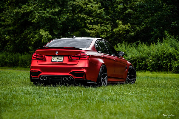 Фото дисков Brixton Forged PF5 Сатиновый темный лак на BMW 3/M3 (F3x/F80)