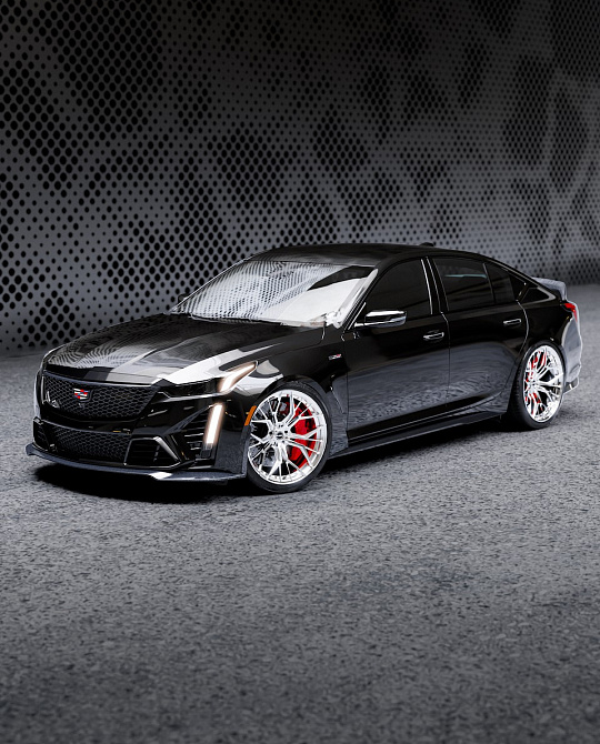 Фото дисков GT-01 Полированный лак на Cadillac CT5