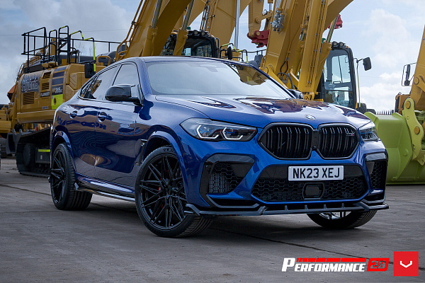 Фото дисков Vossen HF-7 Черный глянец на BMW X6/X6 M (G06/F96)