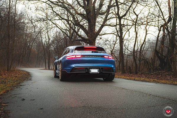 Фото дисков Vossen S17-13 Сатиновая шампань на Porsche Taycan I