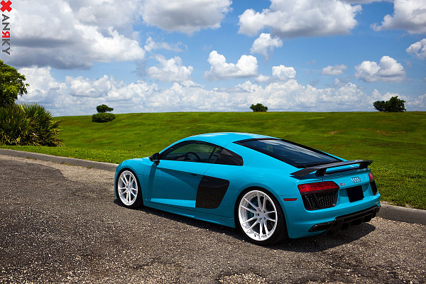 Фото дисков Anrky AN34 Белый сатин на Audi R8 (4S)