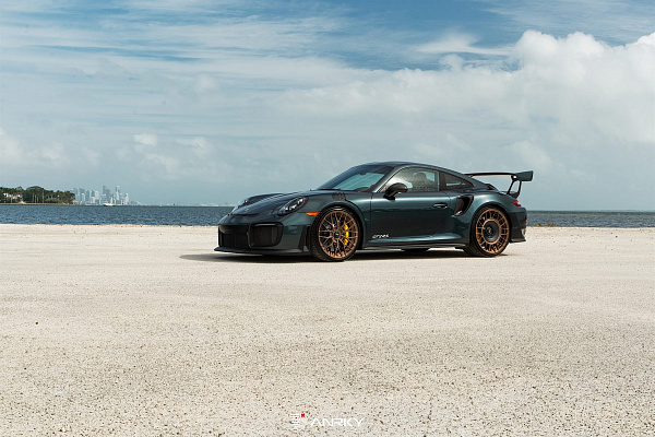 Фото дисков Anrky AN20 Aerosport Сатиновая бронза на Porsche 911 VII