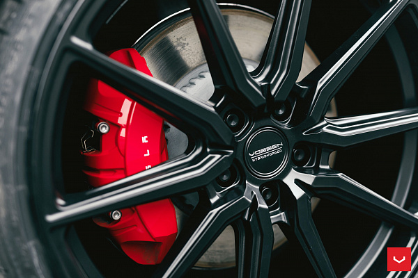 Фото дисков Vossen HF-3 Черный сатин на Tesla Model 3
