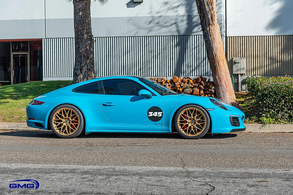 Фото дисков HRE RC100 Сатиновое золото на Porsche 911 VII