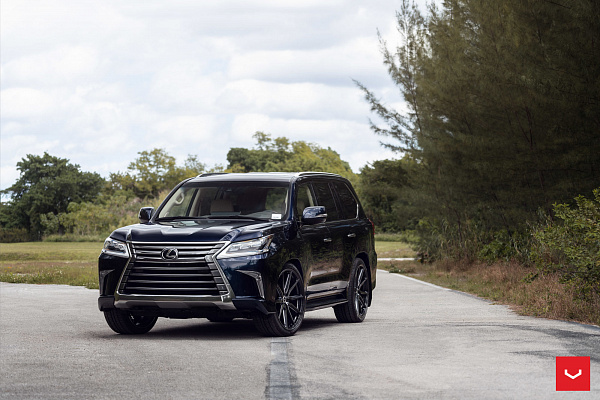 Фото дисков Vossen HF-3 Глянцевый темный лак на Lexus LX III