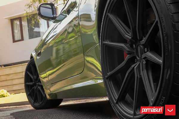 Фото дисков Vossen HF-3 Черный матовый на Jaguar XKR II