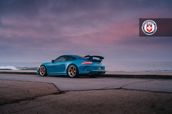 Фото дисков HRE C105 Сатиновая бронза на Porsche 911 VII