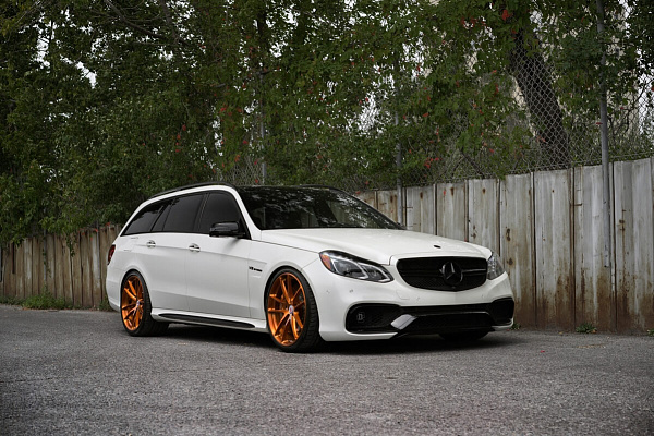 Фото дисков HRE P104 Глянцевая медь на Mercedes-Benz E-Class (W212, S212, C207)