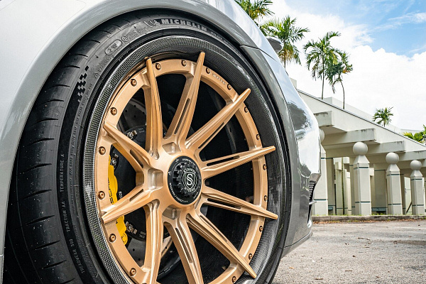 Фото дисков Strasse Wheels SV10-RS Performance Сатиновое золото на Porsche 911 VII