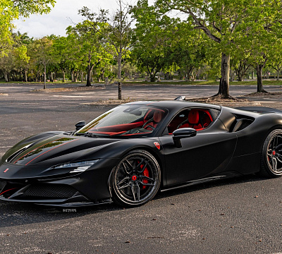 Фото дисков Strasse Wheels SV4-RS Deep Concave FS на Ferrari SF90