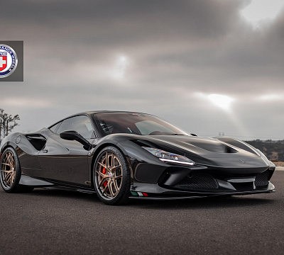 Фото дисков HRE S101SC на Ferrari F8