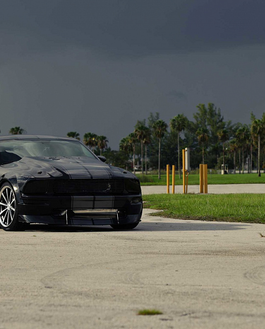 Фото дисков CV1 Серебро на Ford Mustang V