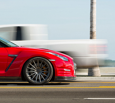 Фото дисков Vossen VFS-2 на Nissan GT-R