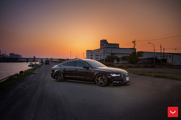 Фото дисков Vossen HF-1 Алмазная проточка на Audi A/RS 7 (4G)