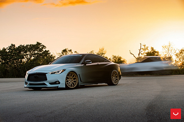 Фото дисков Vossen HF-2 Глянцевое золото на Infiniti Q60 II