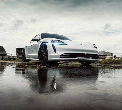Фото дисков Vossen HF-4T на Porsche Taycan I