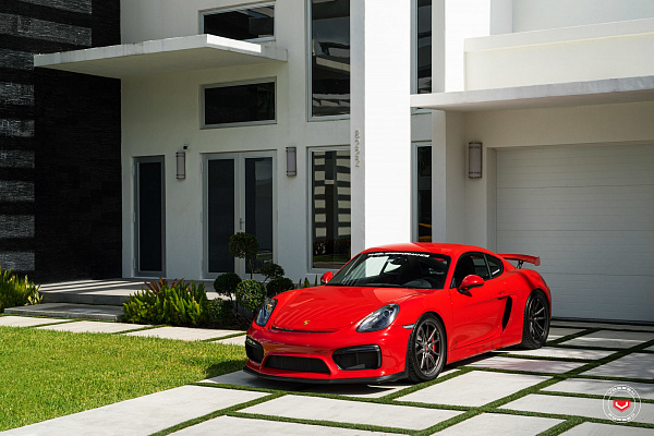 Фото дисков Vossen ML-X2 Сатиновый темный лак на Porsche Cayman II