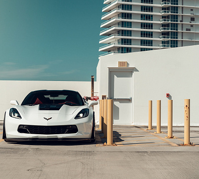 Фото дисков Vossen EVO-4R на Chevrolet Corvette C7