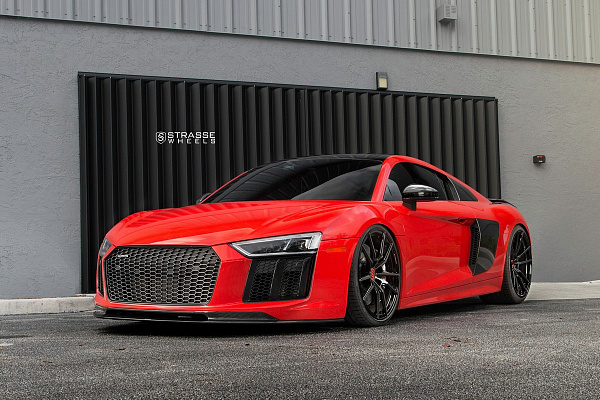 Фото дисков Strasse Wheels SV1 Deep Concave Monoblock Другой цвет на Audi R8 (4S)