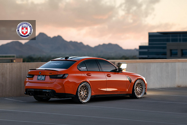 Фото дисков HRE 300 Сатиновое темное золото на BMW 3/M3 (G2x/G80)