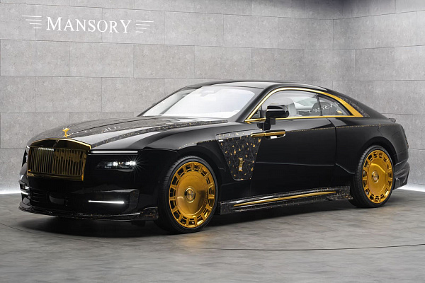 Фото дисков Mansory FD.15 Глянцевое золото на Rolls-Royce Spectre